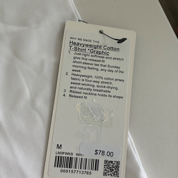 New Lululemon Meet You Courtside Tennis & Sports Club Graphic Tee Mens M White - Picture 3 of 5